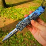 5.5 INCH Slick Droplets Blue Feather OTF-TK5002-13 - immagine 4