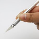 1 Set Metal Handle Scalpel Blade Knife Wood Paper Cutter Craft Pen Engraving Cutting Supplies DIY Stationery Utility Knife - immagine 2