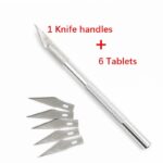1 Set Metal Handle Scalpel Blade Knife Wood Paper Cutter Craft Pen Engraving Cutting Supplies DIY Stationery Utility Knife