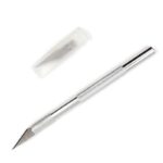 1 Set Metal Handle Scalpel Blade Knife Wood Paper Cutter Craft Pen Engraving Cutting Supplies DIY Stationery Utility Knife - immagine 3