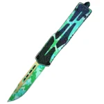 5.75 INCH OTF POCKET HUNTING KNIVES/440 ROUNDS BLACK BLADE/TK584 - immagine 4