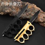 Factory Outlet Folding Knife Stainless Steel Folding Knife Camping Self-Defense Folding Outdoor Knife Multifunctional Gloves Folding Knife - immagine 2