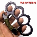 Metal four-finger martial arts fight finger buckle fist ring thickened hand buckle fist buckle glass fiber alloy finger tiger iron four-finger hand support - immagine 12