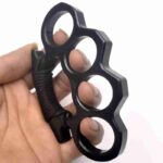 Metal four-finger martial arts fight finger buckle fist ring thickened hand buckle fist buckle glass fiber alloy finger tiger iron four-finger hand support - immagine 13