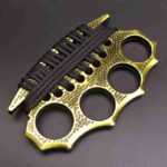 Life-saving rope wrap hand buckle fist buckle tiger ring fist iron four-finger tiger martial arts fighter support child fist ring defense equipment - immagine 4