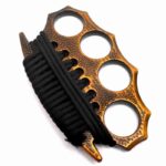 Life-saving rope wrap hand buckle fist buckle tiger ring fist iron four-finger tiger martial arts fighter support child fist ring defense equipment - immagine 5