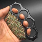 Iron four-fingered glove refers to the tiger summoner legal martial arts fighter support ring ring defense boxer buckle - immagine 4