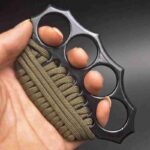 Iron four-fingered glove refers to the tiger summoner legal martial arts fighter support ring ring defense boxer buckle - immagine 5