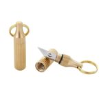 1PCS Mini Brass Capsule Pocket Knife Portable Utility Knifes Survival Knife Keychain Pendant Gadget Letter Package Opener - immagine 5
