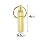 1PCS Mini Brass Capsule Pocket Knife Portable Utility Knifes Survival Knife Keychain Pendant Gadget Letter Package Opener - immagine 6