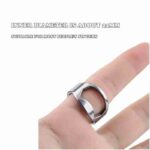 1pcs Portable Multi-Function Tactical Finger Ring Bottle Opener Stainless Steel Magic Ring For Outdoor EDC Tool Gift - immagine 7
