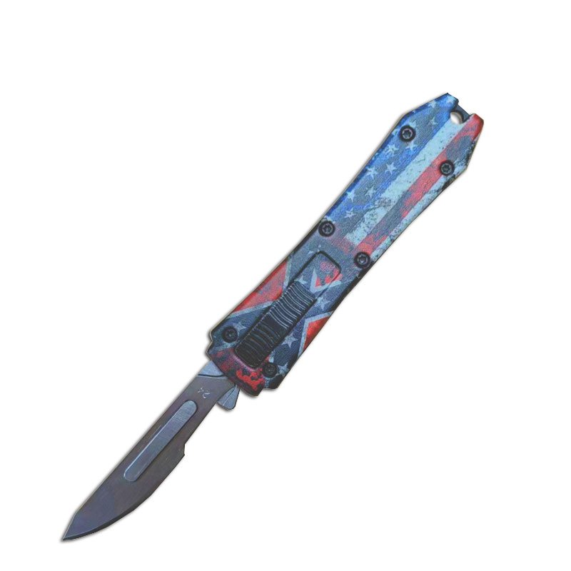 20.jpg mini otf surgery knife, removable blade,pocket EDC keychain knives--SBM-SS020 - immagine 1