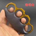 Clip hand buckle fist buckle tiger finger glove legal metal hand brace ring ring martial arts fight iron four-finger tiger - immagine 3