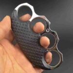 Clip hand buckle fist buckle tiger finger glove legal metal hand brace ring ring martial arts fight iron four-finger tiger - immagine 2