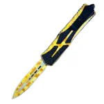 5.75 INCH OTF POCKET HUNTING KNIVES/440 ROUNDS BLACK BLADE/TK584 - immagine 3
