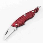 3D Fish Shape Mini Folding Keychain Pocket Knife High Hardness Sharp Blade Outdoor EDC Camping Hunting Survival Tactical Tool - immagine 2