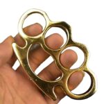 Cross-border aluminum alloy martial arts fighting fiberglass finger tiger hand buckle fist buckle thickened black four-finger glove aluminum tiger ring - immagine 10