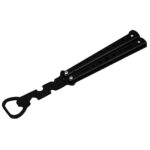 butterfly knife bottle opener/ practice butterfly knife and fork trainer balisong - immagine 11