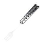 butterfly knife bottle opener/ practice butterfly knife and fork trainer balisong - immagine 13