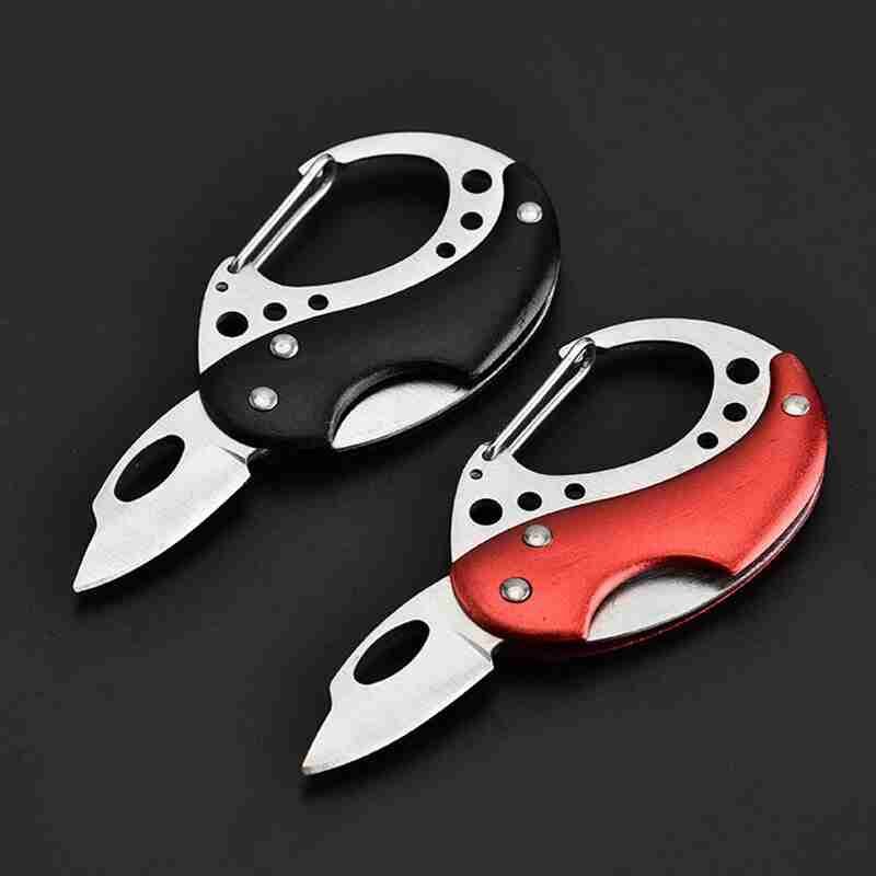 Cutting-Tool-Survival-Carabiner-Snap-Mini-Knife-Spring-Clip-Camping-Hiking-Hook-Backpack-Tactical-Buckle-ClipKey.jpg Cutting Tool Survival Carabiner Snap Mini Knife Spring Clip Camping Hiking Hook Backpack Tactical Buckle ClipKey Ring Keychain - immagine 1