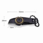 EDC Gear Mini Knife Blade Outdoor Camp Survive Box Cutter Package Open Pare Peeler Peel Cut Fold Pocket Tools Opener Parcel - immagine 5