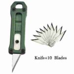 EDC Mini Portable Hangable Knife Multi-function Tool Paper Cut Outdoor Keychain Paper Knife Open envelope Knifvers 6 styles - immagine 12