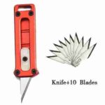 EDC Mini Portable Hangable Knife Multi-function Tool Paper Cut Outdoor Keychain Paper Knife Open envelope Knifvers 6 styles - immagine 8