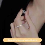 Female Self Defense Ring Stainless Steel Body Protective Supplies Emergency Survival Anti-Wolf Weapon Knuckles for Self Defense - immagine 2