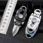 Gyro Shape Knife EDC Key Ring Folding Knife Mini Carrying Pocket High Hardness Pocket Knife Self-defense Folding Knife - immagine 6