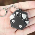 Keychain Screwdriver Multifunctional Hexagon Coin Outdoor EDC Tool Hexagon Folding Coin Knife Pocket Fold Mini coltello Gear Pee - immagine 13