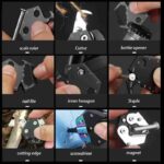 Keychain Screwdriver Multifunctional Hexagon Coin Outdoor EDC Tool Hexagon Folding Coin Knife Pocket Fold Mini coltello Gear Pee - immagine 10