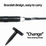 Military tactical pen self-defense weapon aluminum alloy protection self-defense pen safety protection - immagine 8
