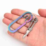 Mini Blade Fold Key Ring Portable Tool Outdoor Camp Knife Keychain Peeler Open Survive Kit Gadget Package Box Opener Hike Pocket - immagine 3