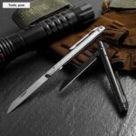 Mini D2 Folding Knife Portable Knife Stainless Steel Sharp Knife Field Mini Fruit Knife for Home Kitchen Knife/Camping Tools - immagine 4