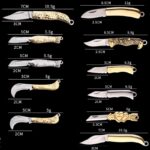 Mini Pocket Folding Knife Small Utility Knife Portable Self-Defense Keychain Knife Craft Wrapping Box Paper Envelope Cutter - immagine 6