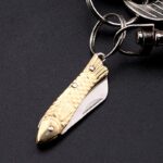 Mini Pocket Folding Knife Small Utility Knife Portable Self-Defense Keychain Knife Craft Wrapping Box Paper Envelope Cutter - immagine 2