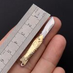 Mini Pocket Folding Knife Small Utility Knife Portable Self-Defense Keychain Knife Craft Wrapping Box Paper Envelope Cutter - immagine 3