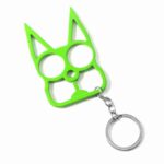 Multi-color Outdoor Self-defense Multifunctional Keychain Creative Wrench Key Ring Pendant Two Finger Buckle Bag Car Accessories - immagine 2