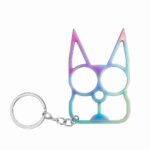 Multi-color Outdoor Self-defense Multifunctional Keychain Creative Wrench Key Ring Pendant Two Finger Buckle Bag Car Accessories - immagine 11