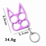 Multi-color Outdoor Self-defense Multifunctional Keychain Creative Wrench Key Ring Pendant Two Finger Buckle Bag Car Accessories - immagine 16