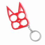 Multi-color Outdoor Self-defense Multifunctional Keychain Creative Wrench Key Ring Pendant Two Finger Buckle Bag Car Accessories - immagine 3