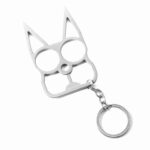 Multi-color Outdoor Self-defense Multifunctional Keychain Creative Wrench Key Ring Pendant Two Finger Buckle Bag Car Accessories - immagine 7