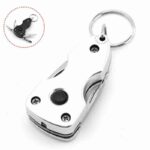Multifunctional 6-in-1 Foldable Knife Mini Pocket Keychain Outdoor Multitool Bottle Opener Screwdriver Blade LED Survival Tools - immagine 2