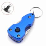 Multifunctional 6-in-1 Foldable Knife Mini Pocket Keychain Outdoor Multitool Bottle Opener Screwdriver Blade LED Survival Tools - immagine 3