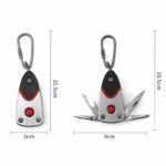 Multifunctional 6-in-1 Foldable Knife Mini Pocket Keychain Outdoor Multitool Bottle Opener Screwdriver Blade LED Survival Tools - immagine 8