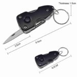 Multifunctional 6-in-1 Foldable Knife Mini Pocket Keychain Outdoor Multitool Bottle Opener Screwdriver Blade LED Survival Tools - immagine 9