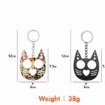 Multifunctional Justice Cat Metal Cute Pink Bottle Opener Keychain Car Bag Key Chain Accessories Gifts Trinket Wholesale - immagine 14