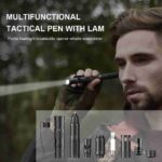 Multifunctional Tactical Pen Self Defense Women Defending Flashlight Aluminum Screwdriver Corkscrew Protect Survival Accessories - immagine 5