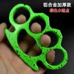 Cross-border version thickened aluminum alloy four-finger glove martial arts fight iron four-finger hand buckle fist ring defense finger tiger knuckle ring - immagine 4