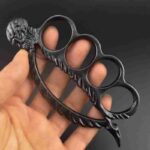 Metal finger tiger four-fingered beauty ghost hand buckle fist ring finger ring defense fight knuckle copper sleeve hand brace fist buckle